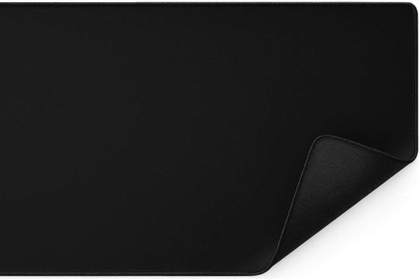 28 Extended Gaming Mouse Pad with Stitched Edges Large XXL Desk Mat with Non Slip Rubber Base for Gamers and Office Work 36x16 Inch Black