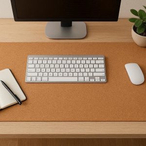 29 Cork Desk Mat Natural and Sustainable Office Table Cover Eco Friendly Non Slip Writing Pad and Mouse Surface for Home Office Tan Large