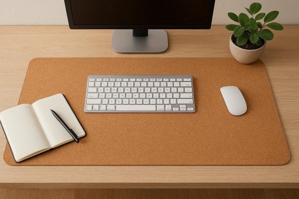 29 Cork Desk Mat Natural and Sustainable Office Table Cover Eco Friendly Non Slip Writing Pad and Mouse Surface for Home Office Tan Large